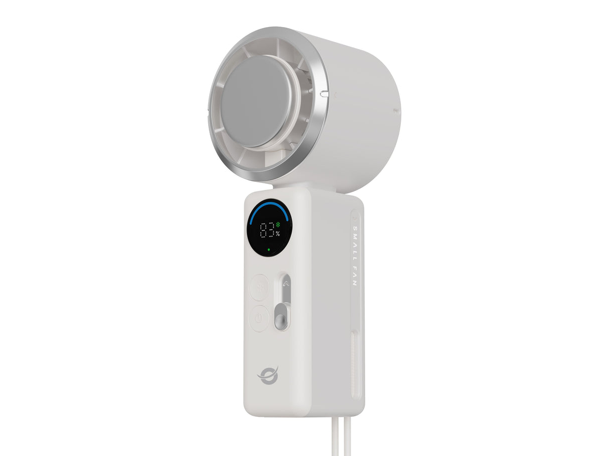 Ventilador Mini Portátil Conceptronic Aeriva03c Turbo Placa Enfriamiento Pantalla Digital Blanco Cre
