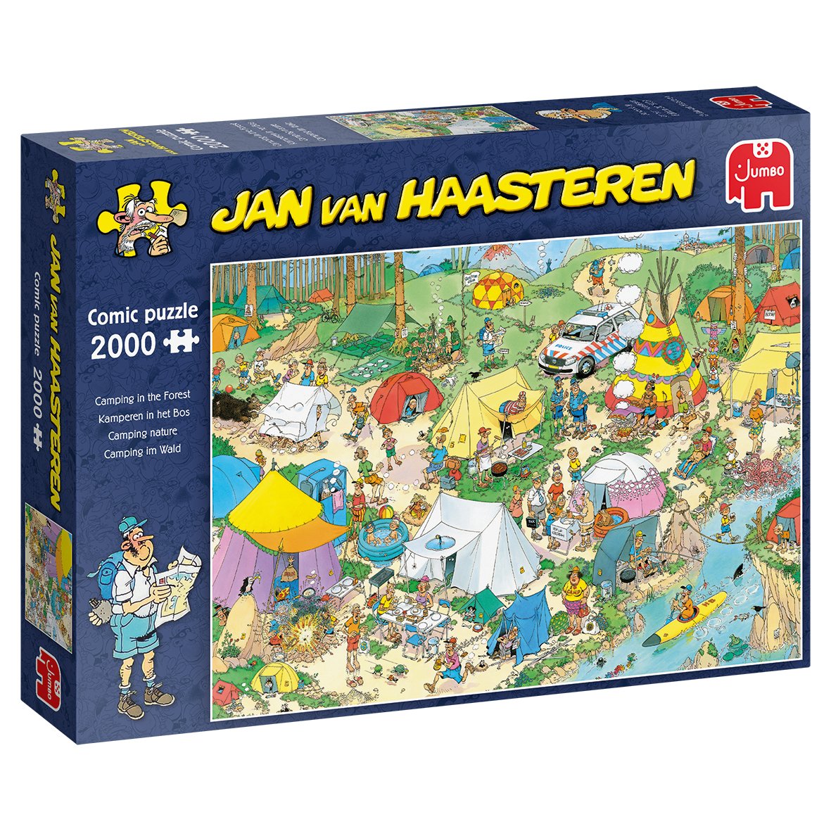 Jan Van Haasteren Camping In The Forest 2000 Pcs Puzzle Rompecabezas 2000 Pieza(S) Cómics