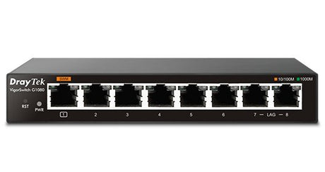 EAN 4712909124201 - DrayTek VigorSwitch G1080 Gestionado L2 Gigabit Ethernet (10/100/1000) Negro imagen 1