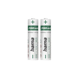 Hama Pack De 2 Pilas Recargables Aaa - Nimh - Voltaje 1.2v - 700mah - Blanco