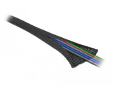 Gewebeschlauch Selbstschliessend Hitzebeständig 2 M X 25 Mm Schwarz