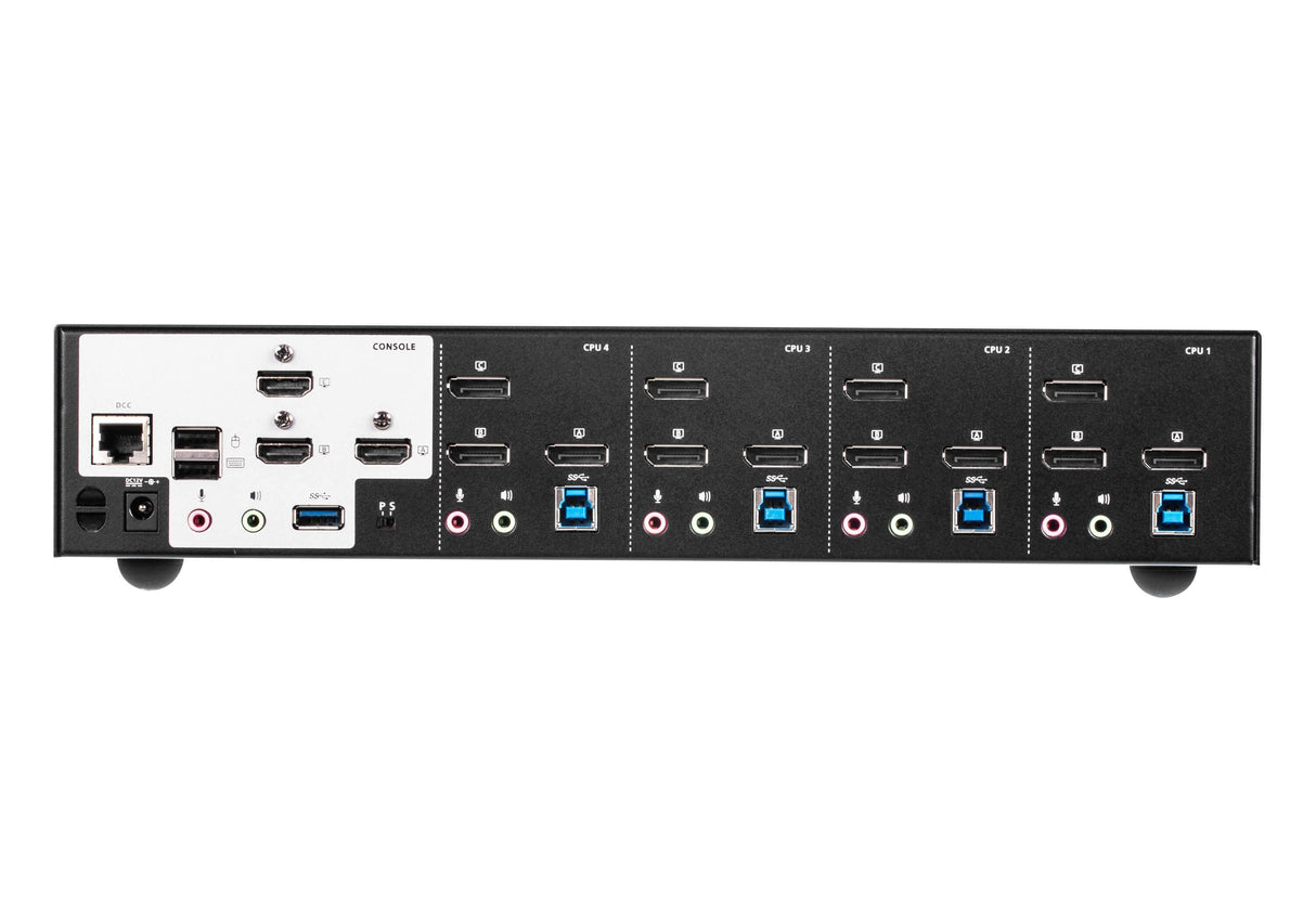 Aten Cs1964 4 Puertos Usb 3.0 4k Displayport Triple Pantalla Kvmp, Conmutador Kvm Cs1964