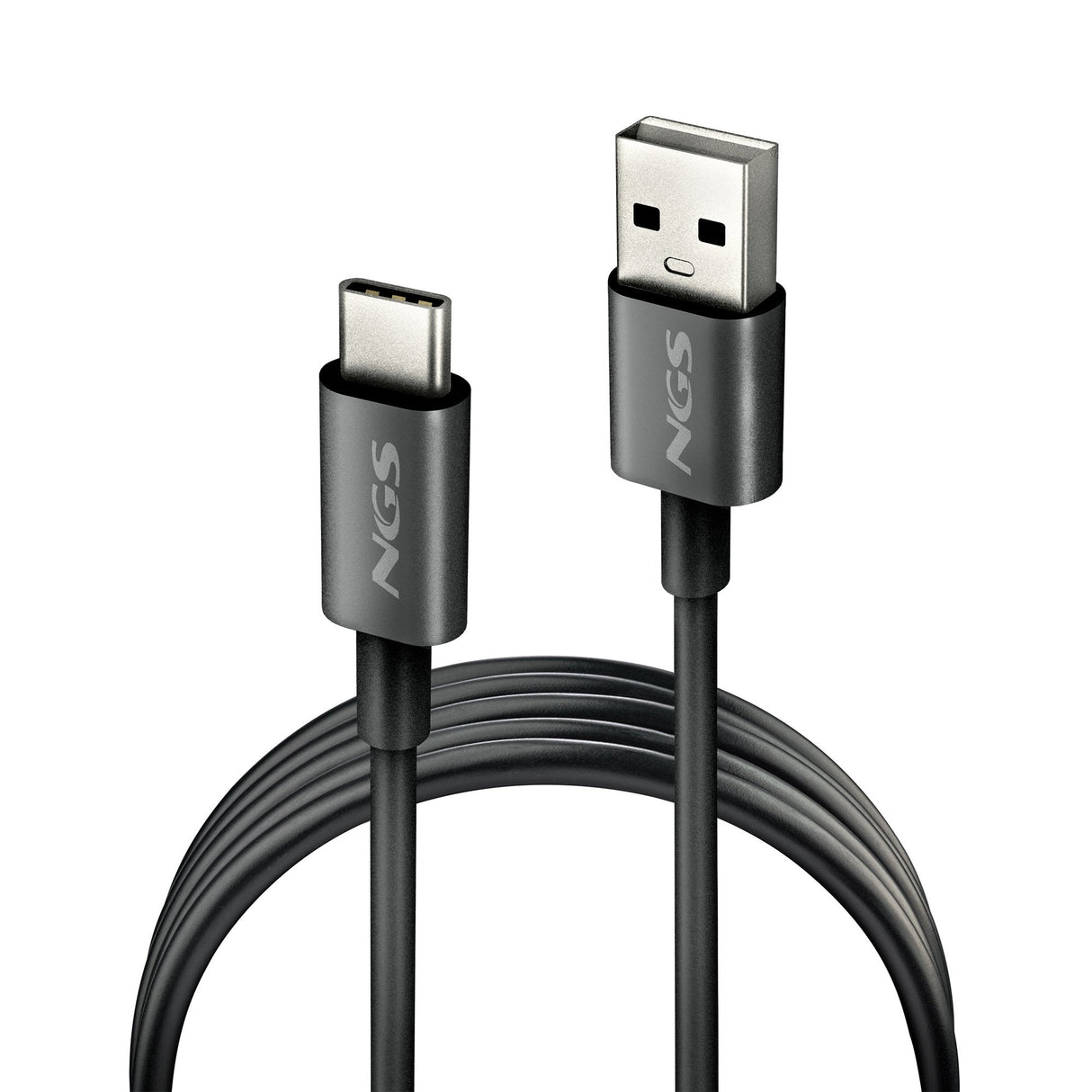 Cable Usb 2.0 Ngs Zyro-Ac Usb Macho Usb Tipo-C Macho Hasta 15w 480mbps 1m Negro