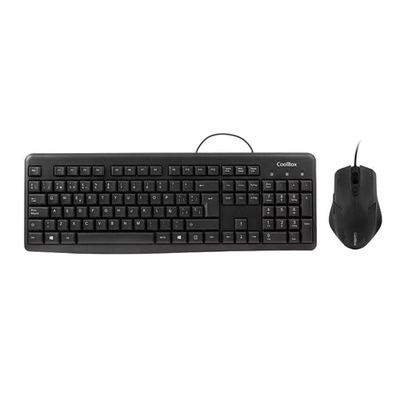 EAN 8436556141706 - CoolBox COO-KTR-01U teclado Ratón incluido Oficina QWERTY Negro imagen 3