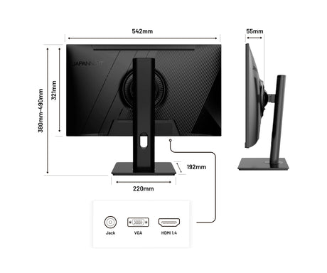 EAN 4589511166642 - JAPANNEXT JN-IPS2382FHDR-HSP pantalla para PC 61 cm (24") 1920 x 1080 Pixeles Full HD LCD Negro imagen 7