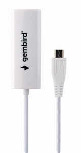 Gembird Adaptador Micro Usb A Rj45 Lan 100mbit/S Blanco Nic-Mu2-01