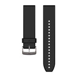 Garmin Ersatzarmband Quickfit 22mm Negro Silver Silicone