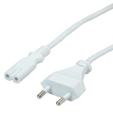 Cable Alimentacion 1,8 M. Conector Europlug - Iec320-C7 Blan