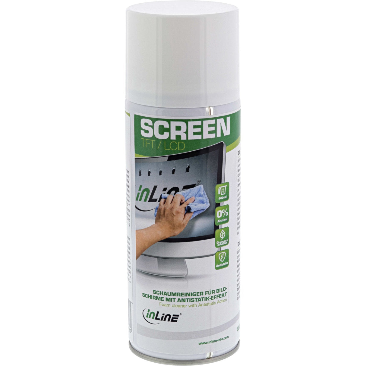 Limpiador De Espuma Inline Para Pantallas Con Efecto Antiestático, 400ml