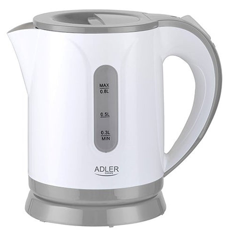 EAN 5903887809184 - Adler AD 1371G tetera eléctrica 0,8 L 800 W Blanco, Gris imagen 1