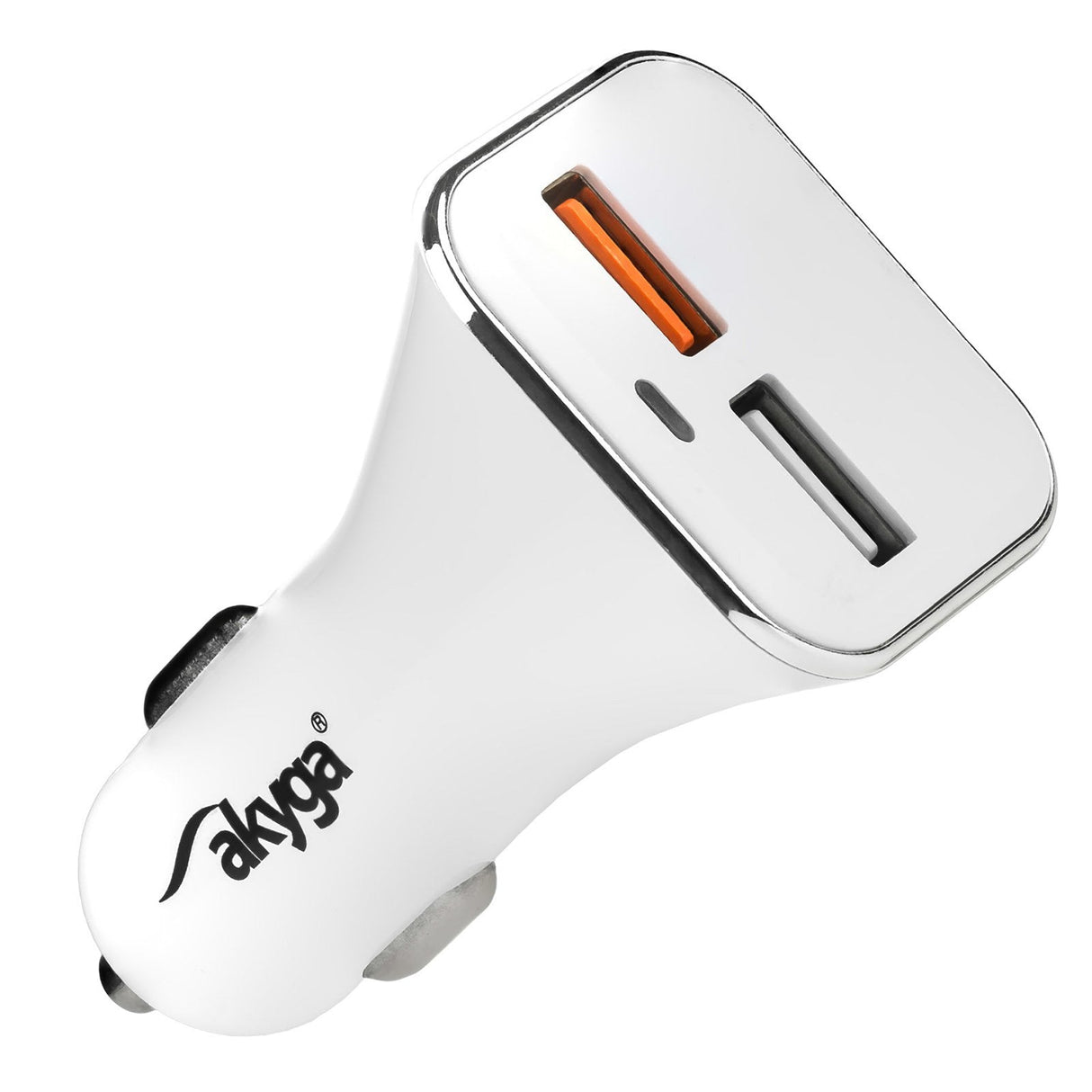 Akyga Ak-Ch-08 Car Charger 3000ma 2xusb Blanco Quick Charge 3.0