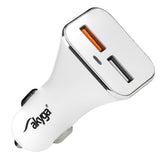 Akyga Ak-Ch-08 Car Charger 3000ma 2xusb Blanco Quick Charge 3.0