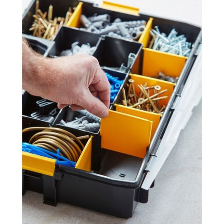 EAN 3253561947452 - Stanley CUBIX 1-94-745 pieza pequeña y caja de herramientas Caja para piezas pequeñas Negro, Transparente imagen 12
