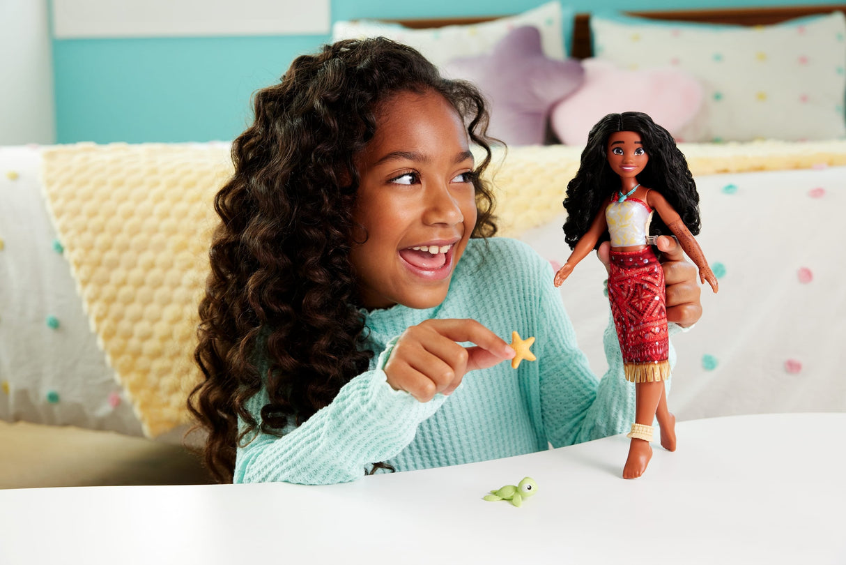 Mattel Disney Vaiana 2 Floating Tautai Vaiana Fashion Muñeca Con 2 Accesorios Y El Cambio De Color Jff09