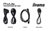 Iiyama T6529as-B1ag Pantalla De Señalización Panel Plano Interactivo 163,8 Cm (64.5") Led Wifi 500 Cd / M² 4k Ultra Hd Negro Pantalla Táctil Procesador Incorporado Android 24/7