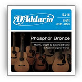 D'Addario Ej16 - Cuerdas Para Guitarra Acústica (12 - 53)