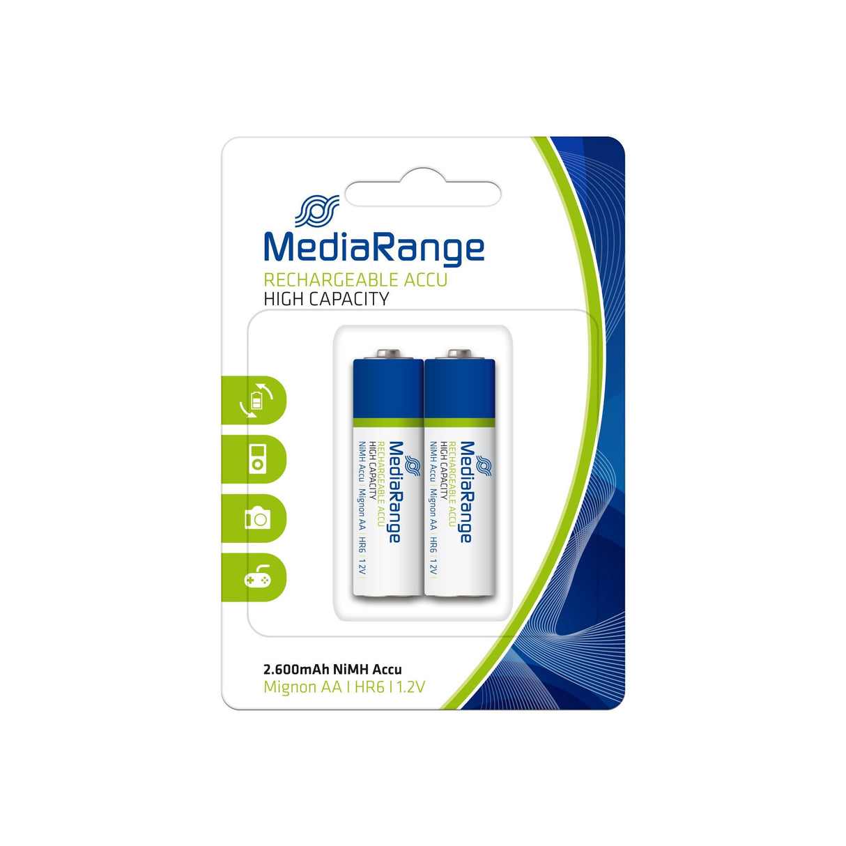 Mediarange Mrbat123 Batería Recargable Aa Níquel-Metal Hidruro (Nimh)