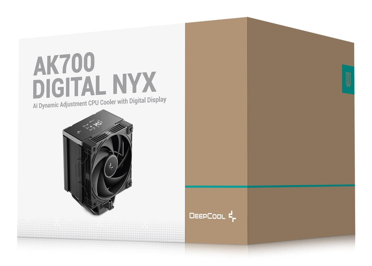 Refrigeración  Cpu Deepcool Ak700 Digital Nyx,Negro, 120 Mm R-Ak700-Bknnmn-Gjd-1