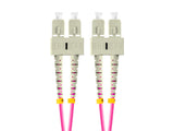 Cable Fibra Óptica 5m Lanberg Multi Sc/Upc-Sc/Upc Duplex Om4 50/125 Lszh Violeta