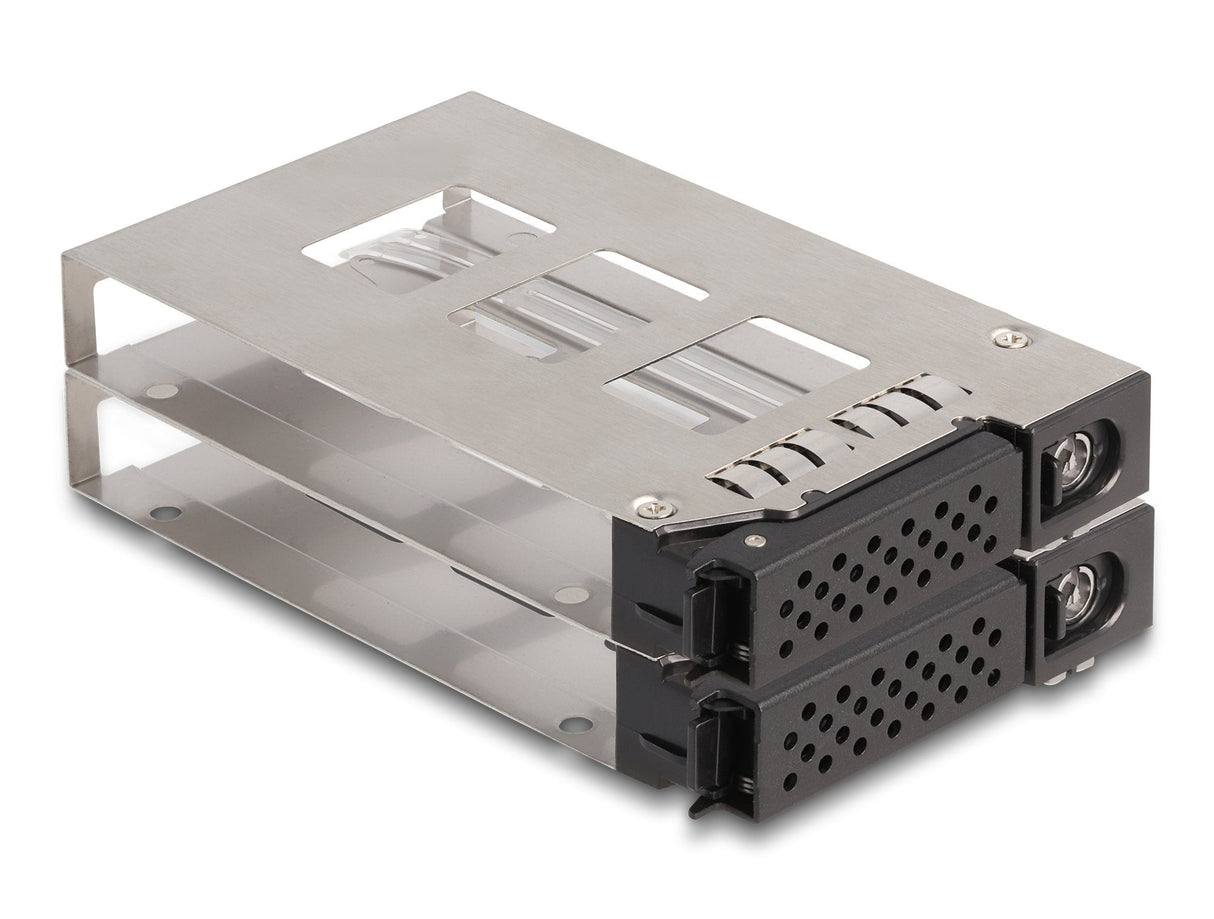 Delock 47011 Panel Bahía Disco Duro 2x 2,5" U.2 Nvme Ssd Con 5.25 Rahmen