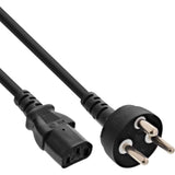 Cable De Alimentación Inline Dinamarca, Negro, 3 M