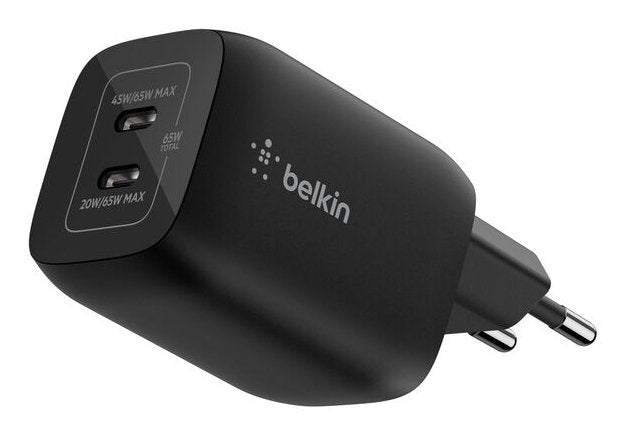 Belkin Gaming Usb-C Ladegerät 65 Watt, Gan Schwarz  Ena007kqbk