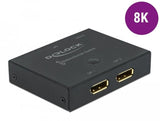 Delock Displayport 2 - 1 Conmutador Bidireccional 8k 30 Hz