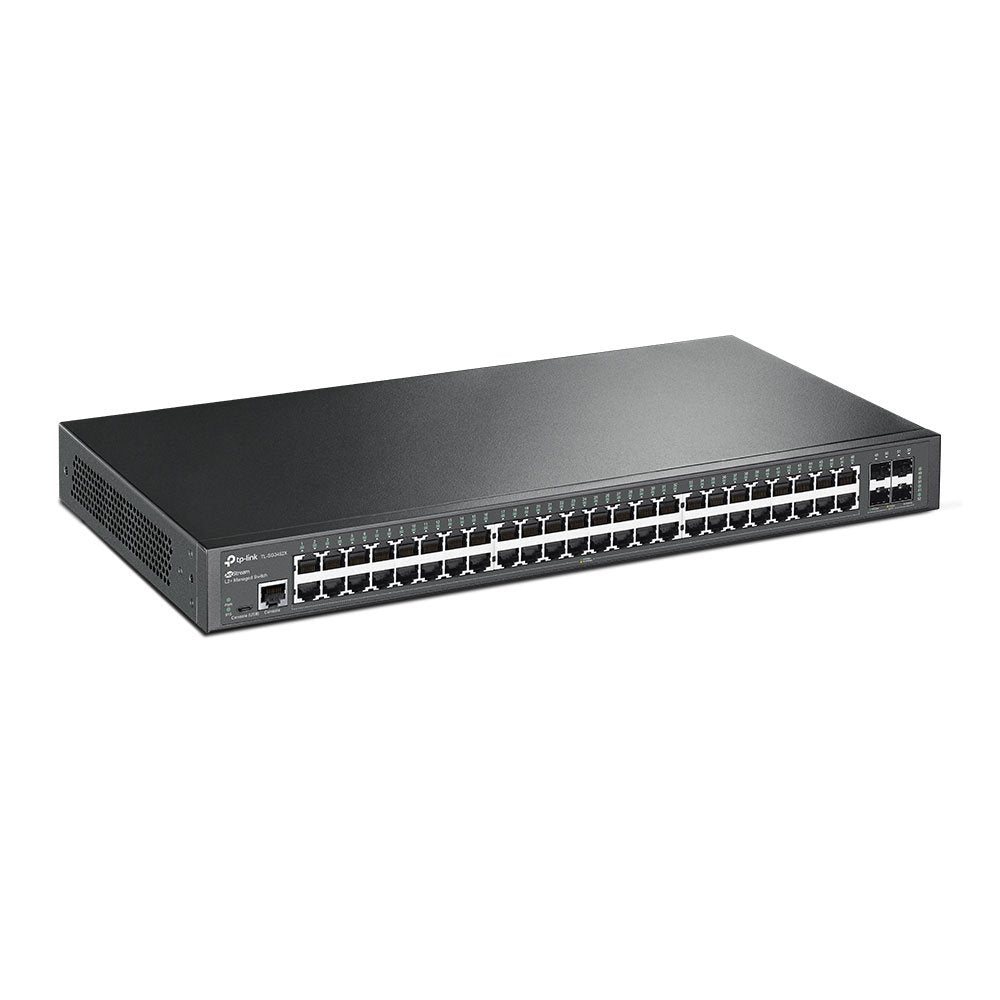 EAN 0840030702501 - TP-Link JetStream TL-SG3452X switch Gestionado L2+ Gigabit Ethernet (10/100/1000) 1U Negro imagen 4