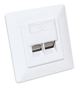 EAN 0766623771917 - Intellinet 771917 toma de corriente 2 x RJ-45 Blanco imagen 2
