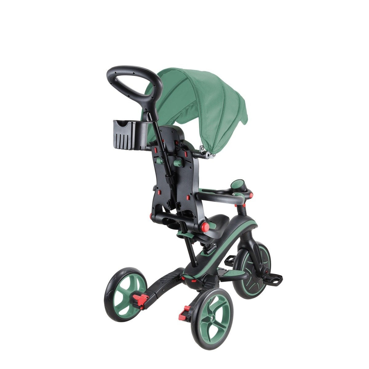 Globber Explorer Trike Plegable 4 En 1, Vehículo Infantil Olive Green 732-104-2