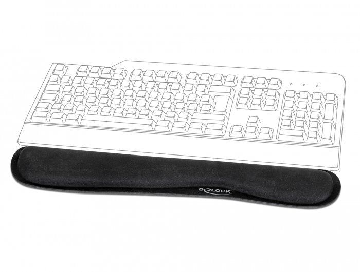 Delock Reposamuñecas (Teclado) Negro