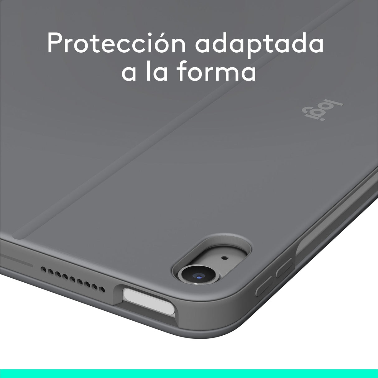Logitech Combo Touch Caja De Teclado Y Folio Con Panel Táctil Luz Trasera Apple Smart Connector Qwerty Español Gris Oxford