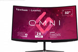 Viewsonic Omni Gaming Vx3218c-2k - Led Monitor - Gaming - Curved - 32 [31.5 Viewable] - 2560 X 1440 Qhd @ 165 Hz - Va - 250 Cd/M² - 1 Ms - Hdmi, Displayport - Speakers