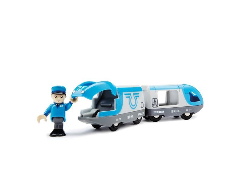 Vehículo De Juguete De Tren Brio   De Pasajeros Azul Mundial 33506