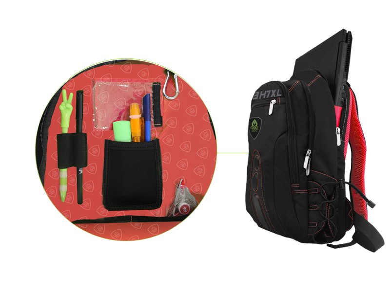 Keep Out Mochila Gaming Bk7 Xl  Negro-Rojo 17"
