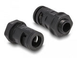 Delock Cableschutzschlauch 2 M X 10 Mm Mit 2 X Pg7 Schlauchverschraubung Set Schwarz