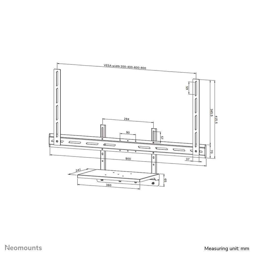 EAN 8717371449384 - Neomounts AV45-500BL accesorio para soporte de televisor imagen 20
