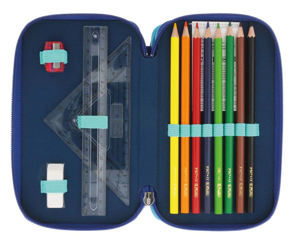 Herlitz Tricase 31tlg Dip Dye Blue Turquoise