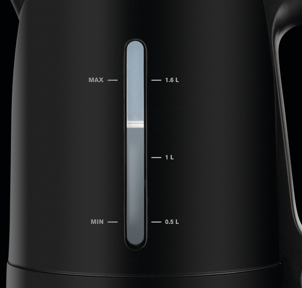 Tetera  Krups Bw2448 Eléctrica 1,6 L Negro, Hervidor De Agua Negro, 1,6 L, Negro, Plástico, Indicador De Nivel De Agua, Filtrado