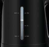 Tetera  Krups Bw2448 Eléctrica 1,6 L Negro, Hervidor De Agua Negro, 1,6 L, Negro, Plástico, Indicador De Nivel De Agua, Filtrado