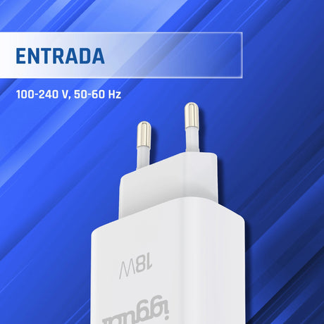 EAN 8435364317174 - iggual IGG317174 cargador de dispositivo móvil Universal Blanco USB Interior imagen 4