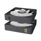 Ventilador  Pc Thermaltake Ct140 Ex Reverse Argb Sync Pc Cooling Fan, Ventilador De Caja Negro, Paquete De 3 Cl-F193-Pl14sw-A