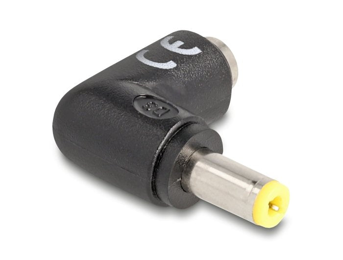 Delock 80795 Adaptador De Cc De 5,5 X 2,5 Mm Macho A 5,5 X 2,5 Hembra En Ángulo De 90