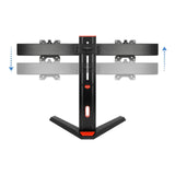 Tooq Soporte De Mesa Gaming Para 2 Monitores De 17"-27" - Soporte Para Auriculares - Gestion De Cables - Peso Max 7kg X