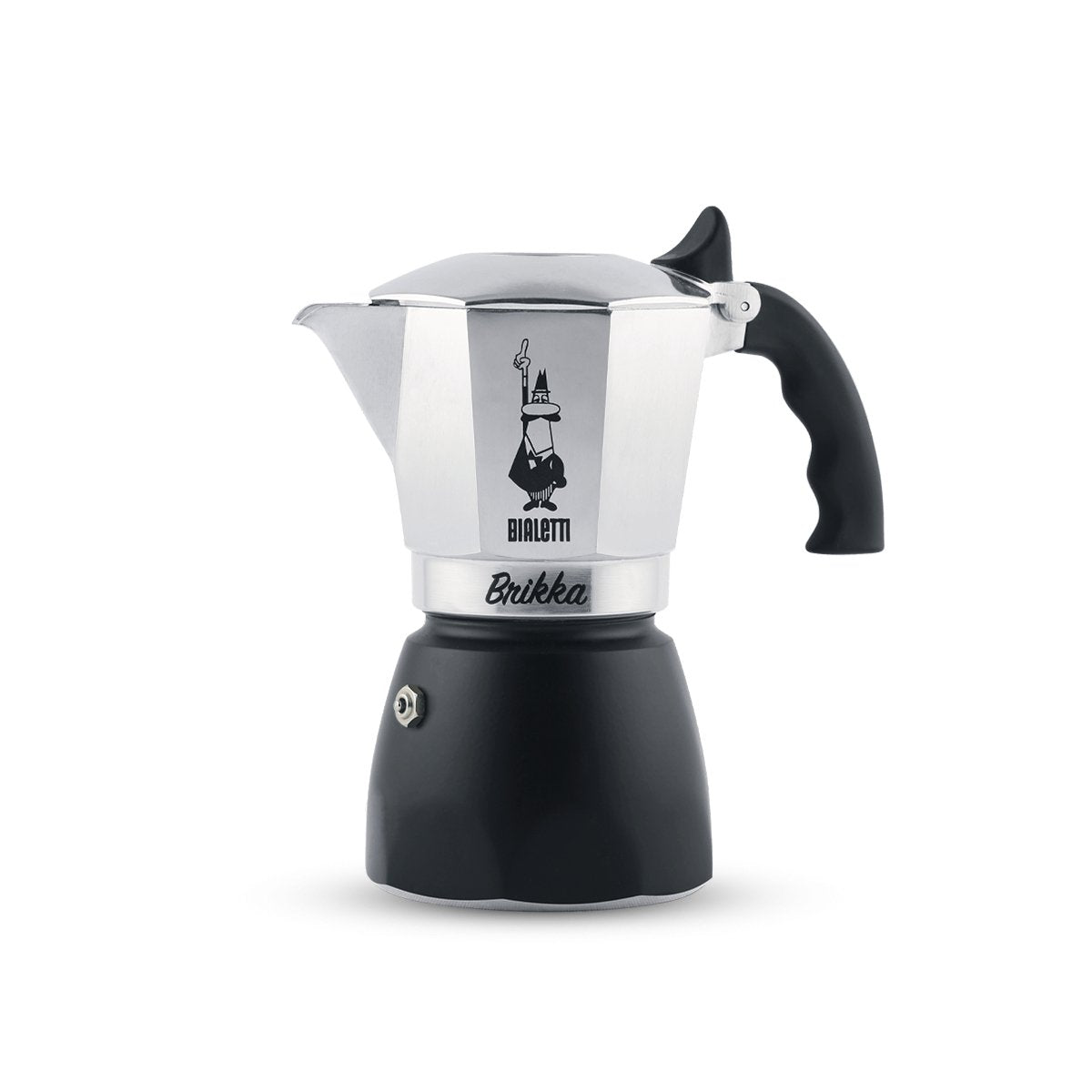 Cafetera Bialetti Brikka Italiana 0,1 L Negro, Acero Inoxidable