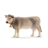 Figura  Schleich Farm World Vaca Pardo Suizo De Juguete 13874