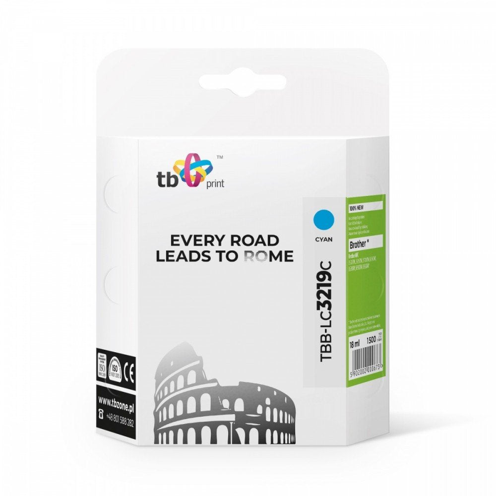 Tinta Compatible Para Brother Mfc-J53 30dw Cyan Tbb-Lc3219c