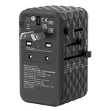 Cargador De Pared Universal Verbatim Uta-06 Gan Iii Toma De Corriente Universal 2xusb Tipo-C 2xusb 100w