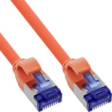 Inline® Cable De Red Slim, Cat.6a, S/Ftp, Tpe (Lszh) Flexible, Poe, Orange, 15m