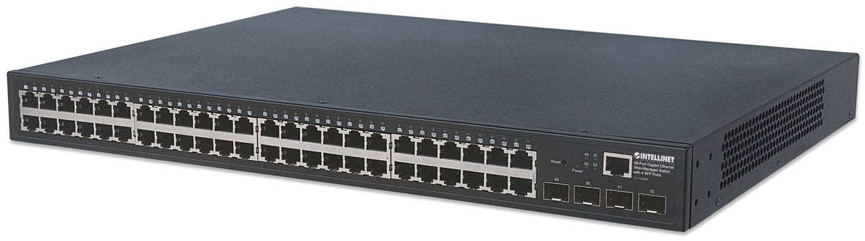 EAN 0766623561334 - Intellinet 561334 switch Gestionado L2 Gigabit Ethernet (10/100/1000) Negro imagen 1